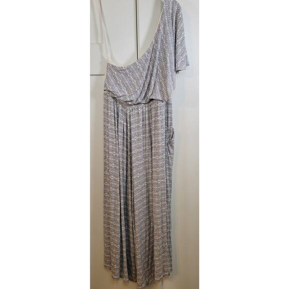 Maeve Anthropologie Jumpsuit Womens Small One Shoulder Cottage Core Beach Vibes - Picture 6 of 9